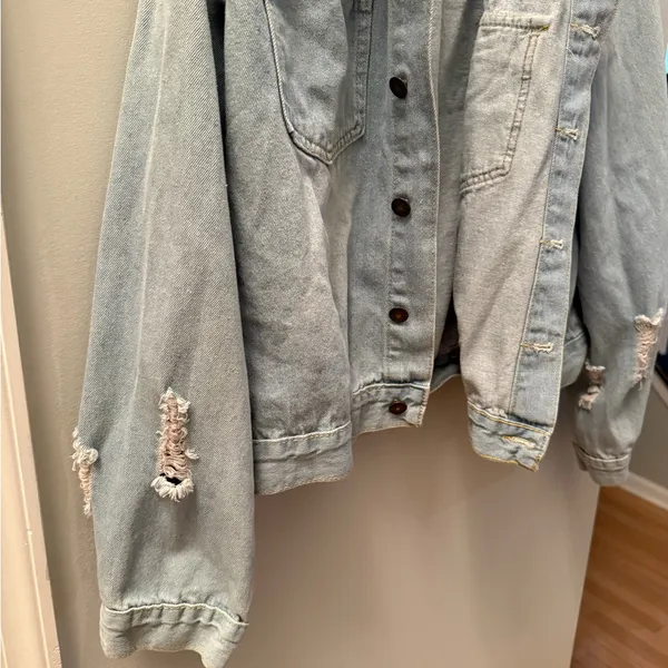 Light Blue Denim Jacket Size L - Image 2