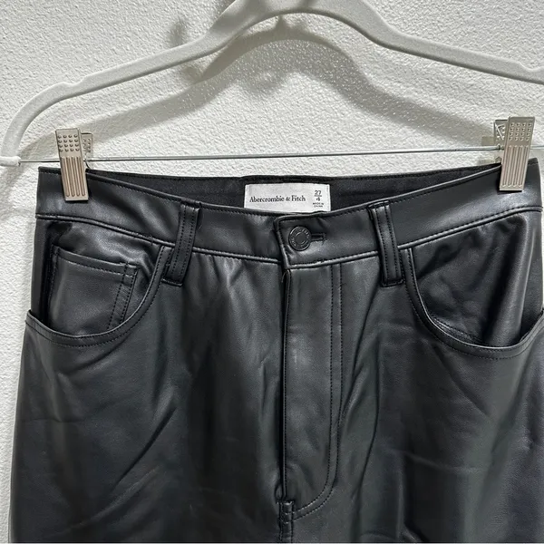 Abercrombie & Fitch Faux Leather Pants - Image 6