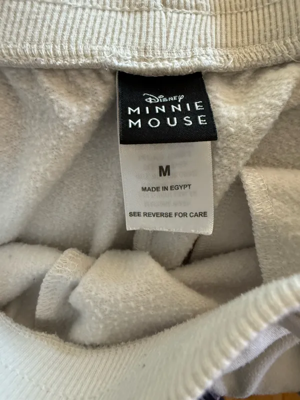 Disney White Joggers with Red Minnie Mouse Graphics - Image 3