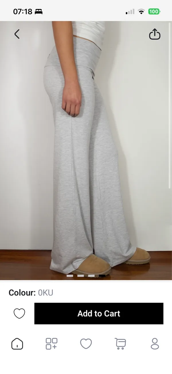 Subdued Blonde grey fold over pants NWT Gray Size 2 - Image 3