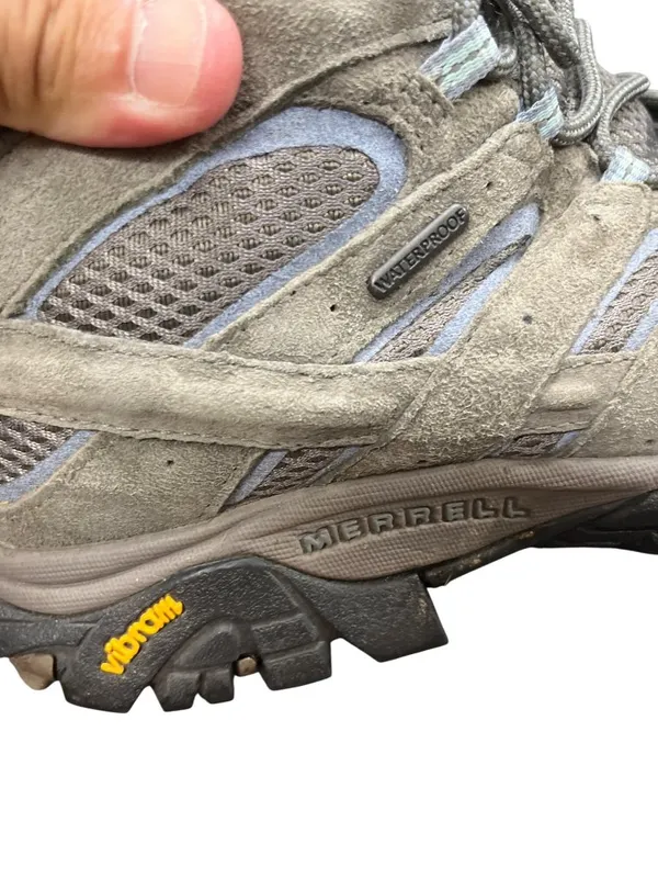 Merrell Vibram waterproof wms gray leather walk hiking sneakers sz 10 SKU 10-697 - Image 12