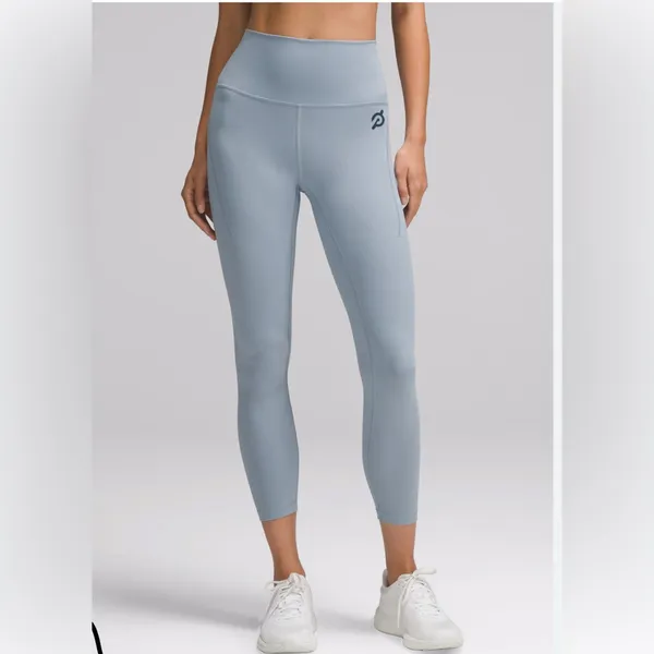 Lululemon Peloton Wunder Train High Rise 25" Leggings Blue‎ Cycle Bike Size 8 - Image 6