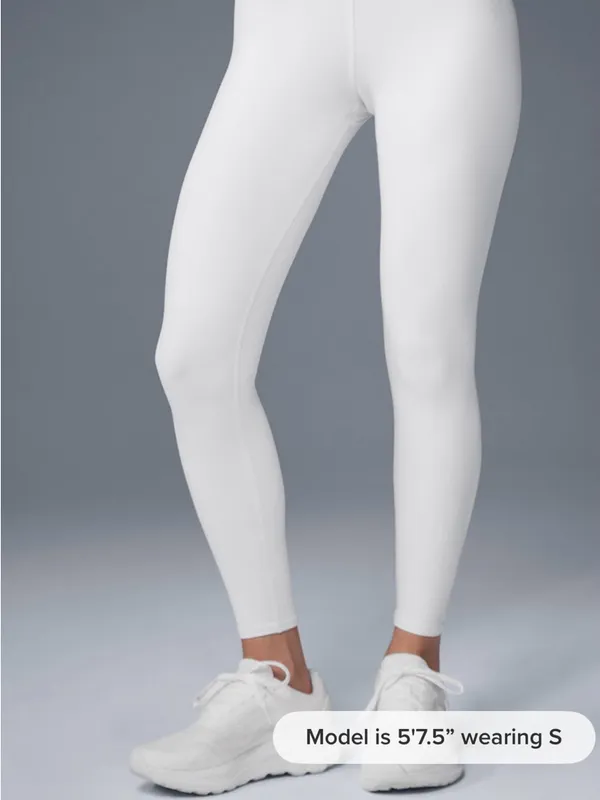 Alo Yoga High-Waisted White Airbrush Leggings. 7/8 length - Image 5