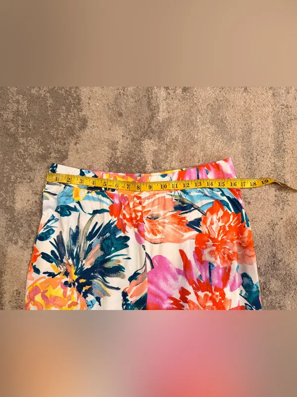 D&Co. Beach Bright Floral Wide-Leg Women's Pants - Multi - Image 6