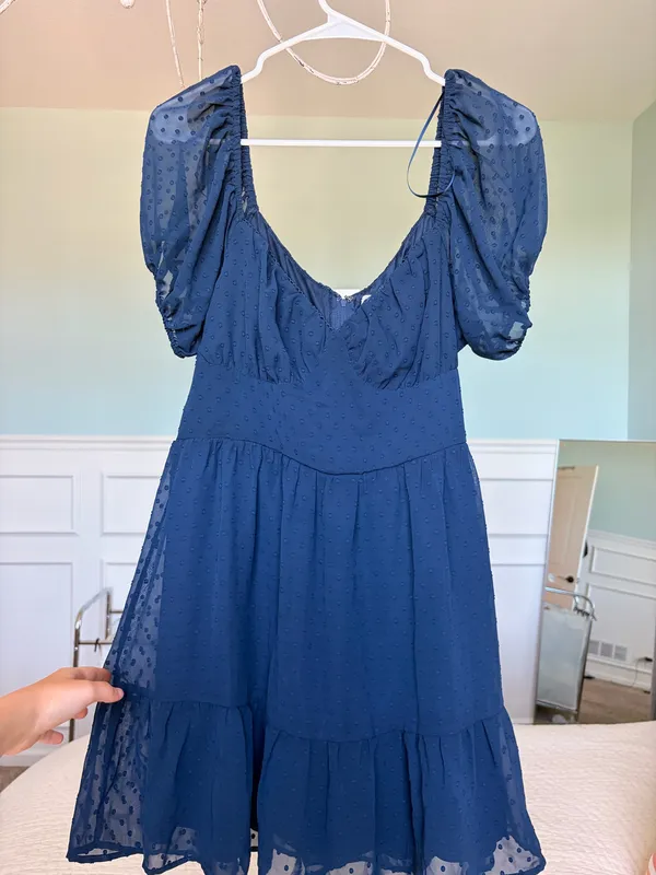 Francesca's Dress Navy Mini - Image 2