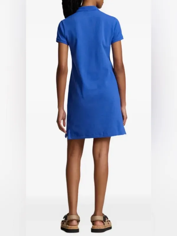 Ralph Lauren Polo Short Sleeve Y2K Party 2000 Hipster Mesh Mini Dress M Preppy - Image 8