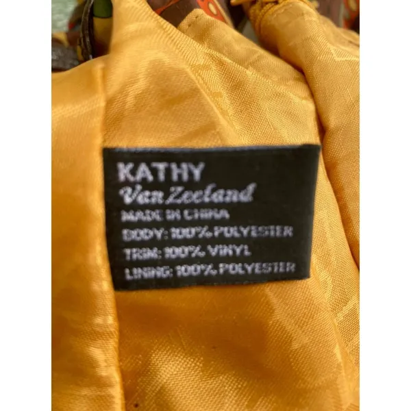 Kathy‎ van Zeeland retro trippy 70’s vibe vintage shopper bag - Image 7