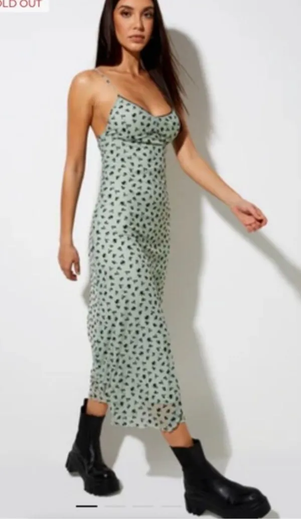 Motel Rocks green midi dress - Image 3