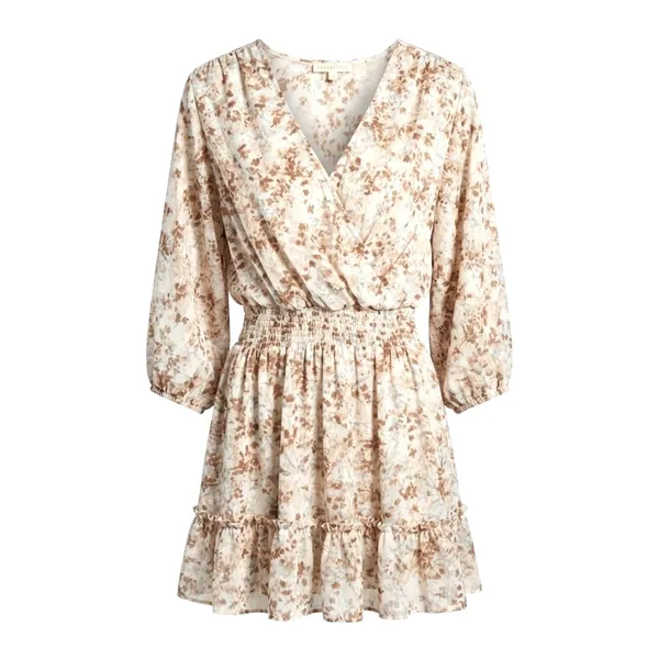 Lovestitch Floral Sheer Flowy Mini Dress S Small Boho Romantic Cottage Romantic - Image 2