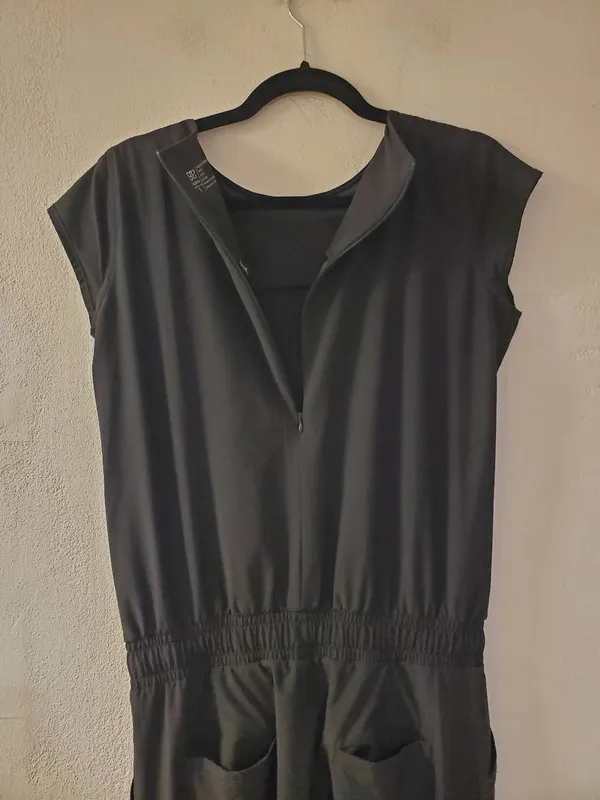 Albion Fit Everyday Jumpsuit in Black Small Tall - Image 4