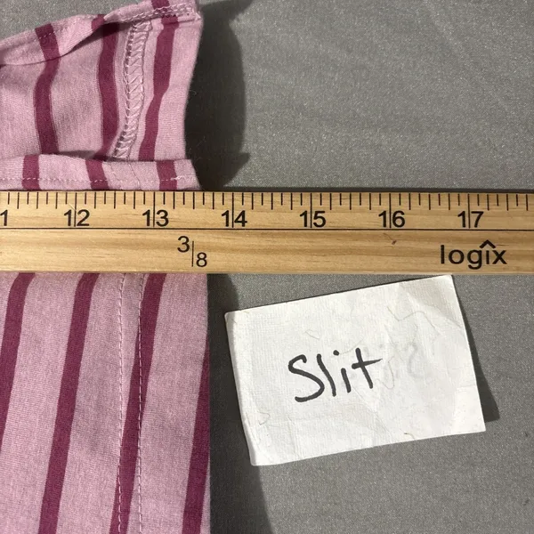 Pact Maxi Tank Dress Size XL Purple Striped Organic Cotton Tee Shirt Knit Casual - Image 12