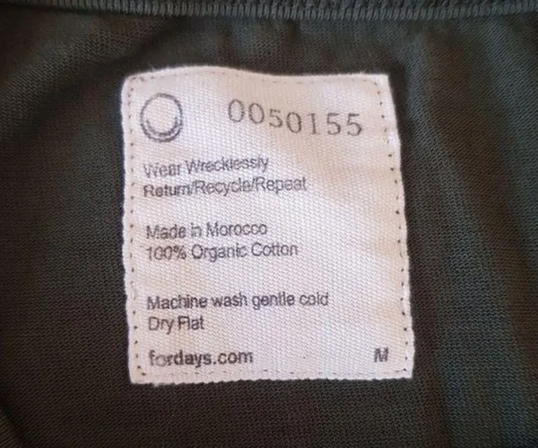 Wear Wrecklessly Short Sleeve Blouse Green Organic Cotton Vintage Crew Sz Medium - Image 9