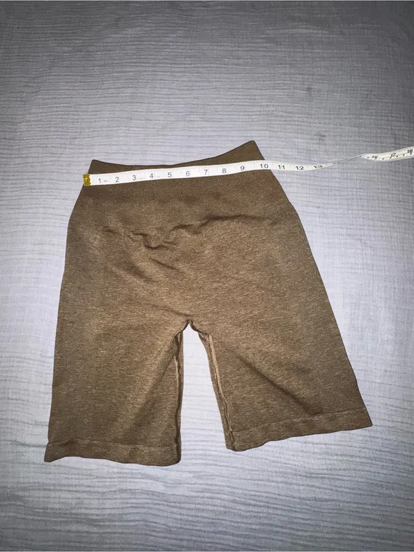 Alphalete Brown High-Rise Bike Shorts - Image 3