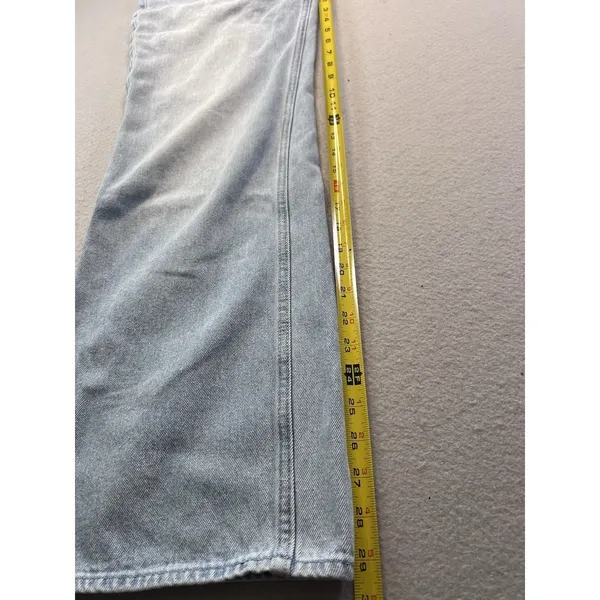 Hollister Co Ultra High Rise Baggy Denim‎ Blue Jeans Light Wash Womens Size 23R - Image 4
