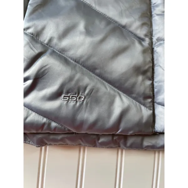 The North Face Womens Aconcagua 550-Fill Down Vest Metallic Silver Grey Medium - Image 3