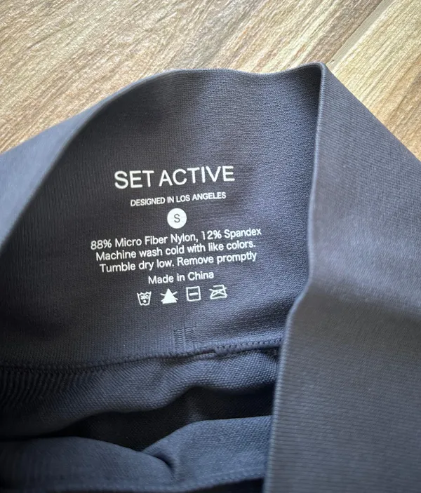 Set Active Sculptflex Leggings And One Shoulder Bra Concrete Jungle Sz Small - Image 8