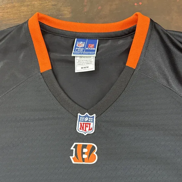 Cincinnati Bengals blank Jersey Shirt Womens Black NFL Football Sportswear fan M - Image 5
