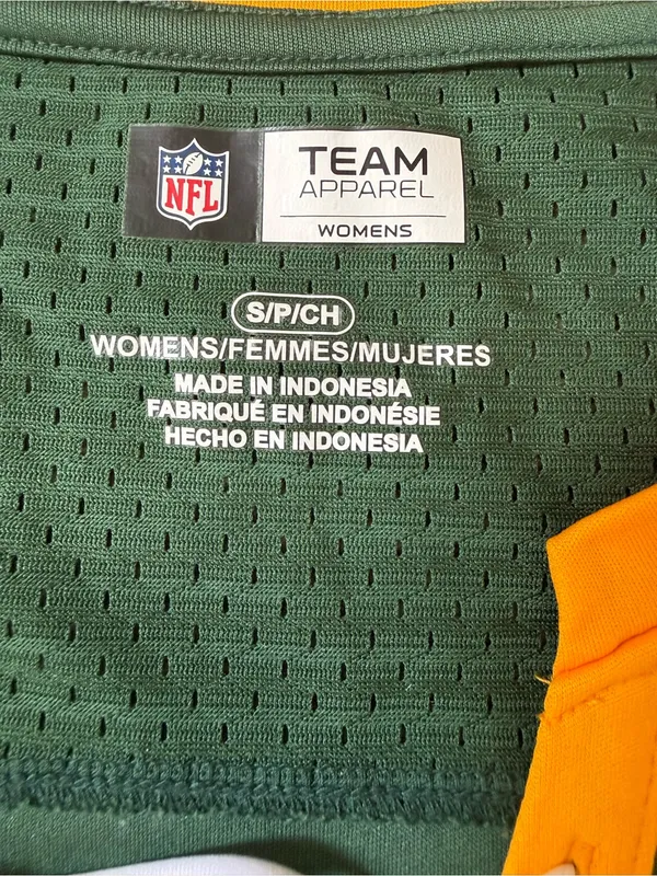 NFL Team Apparel Jersey Top Small Green Bay Packers Lace Up Tunic HiLo Sporty - Image 5
