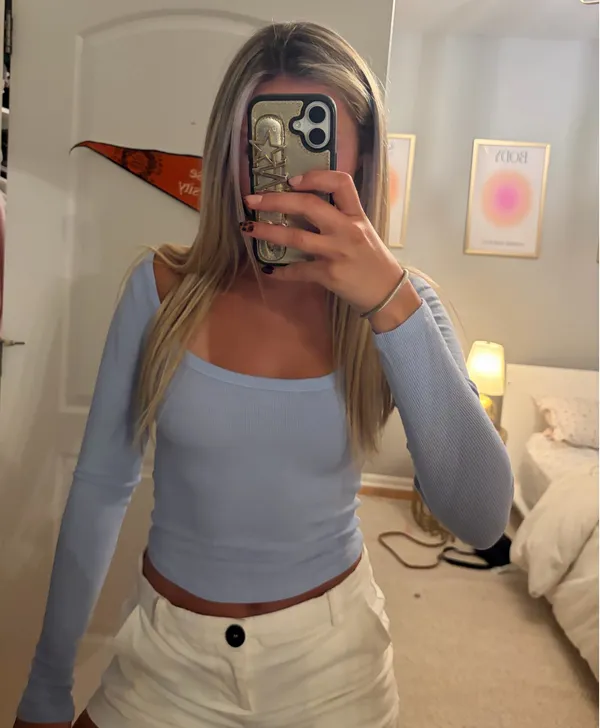 Blue Garage Long Sleeve Top - Image 2