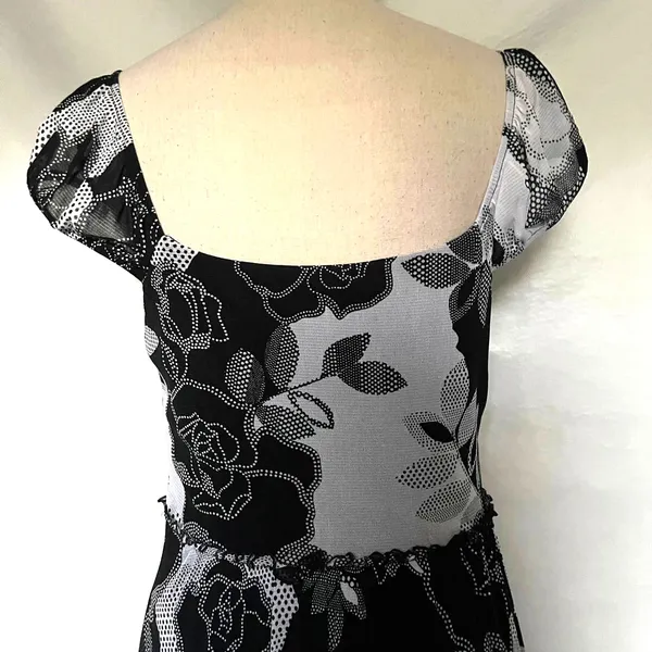 Signature Sangria Midi Floral Dress 10 Romantic Old Hollywood Retro Rockabilly - Image 11