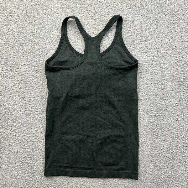 Lululemon Ebb To Street Tank Top Legacy Green Athletic Athleisure Women's 6 - Image 2