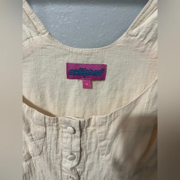 EDIKTED Veronica Textured Cover-Up Romper - Image 4