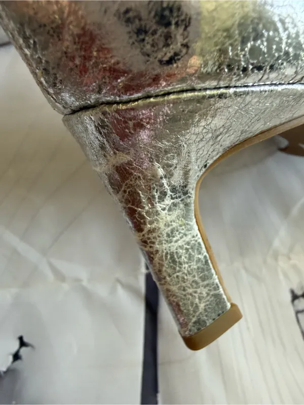 DV by Dolce Vita Gracie Metallic Silver Pointed-Toe Ankle Boots - Image 10