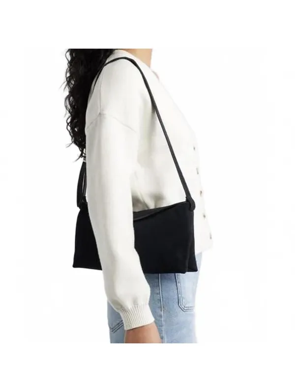 Madewell The Date Night Shoulder Bag in Suede NWOT Juniper Berry Blue - Image 8