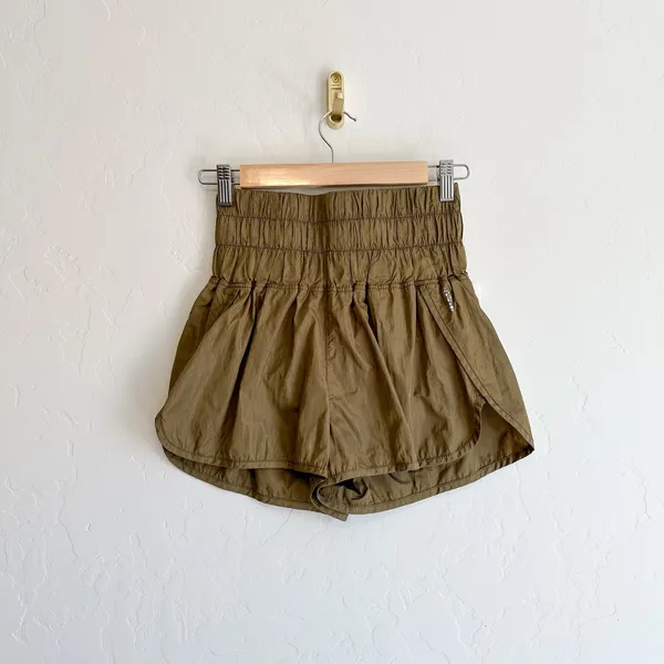 Free People Movement | The Way Home High Rise Running Shorts in Green size Small - Image 5