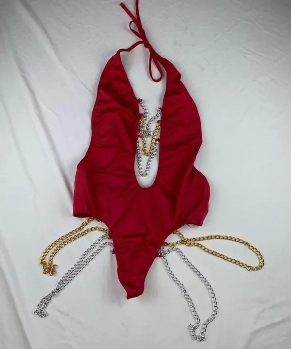 Lingerie Bodysuit Red - Image 7