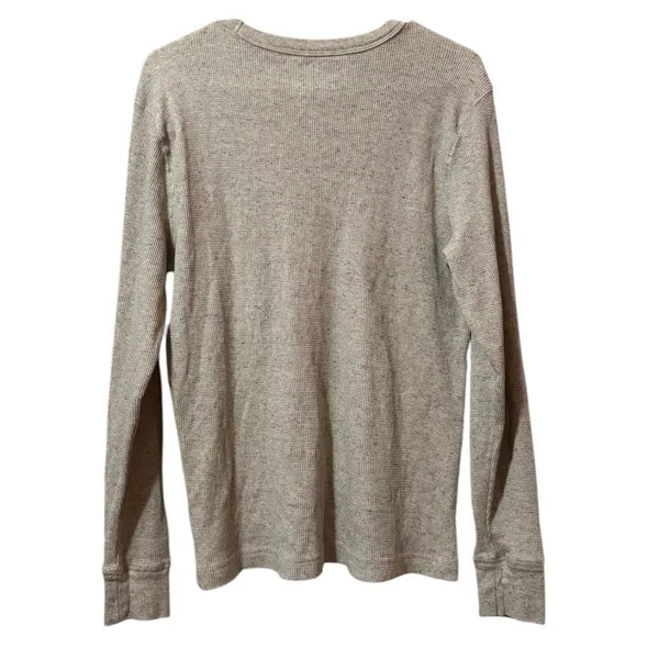 Old Navy Waffle Knit Thermal Tee Shirt Soft Washed Long Sleeve Women‎ Size Small - Image 2
