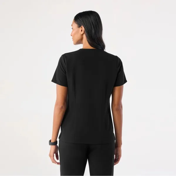 Figs Catarina One-Pocket Scrub Top in black - Image 4