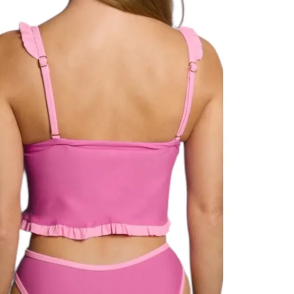 NWT 93 Play Street Lily Tankini - Poppy Pink - Large - Image 3