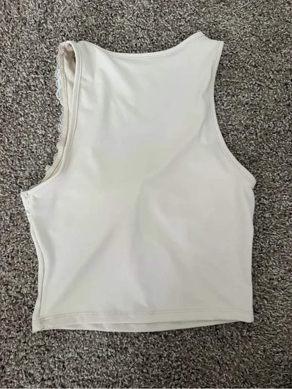 Lace Trim Deep V - Image 2