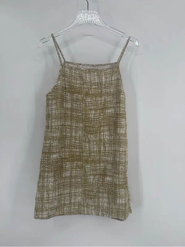 Reformation Kienna Linen Dress in "Burlap" print size small - Image 2