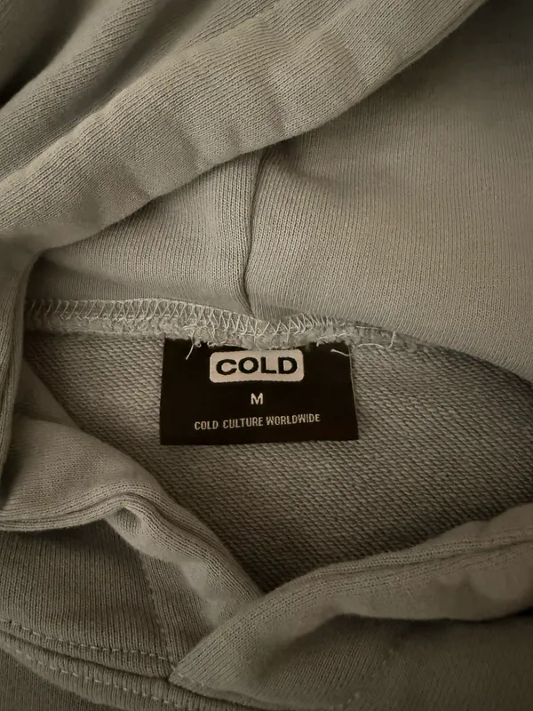Cold Culture Greyish Blue Printed Hoodie - Image 3