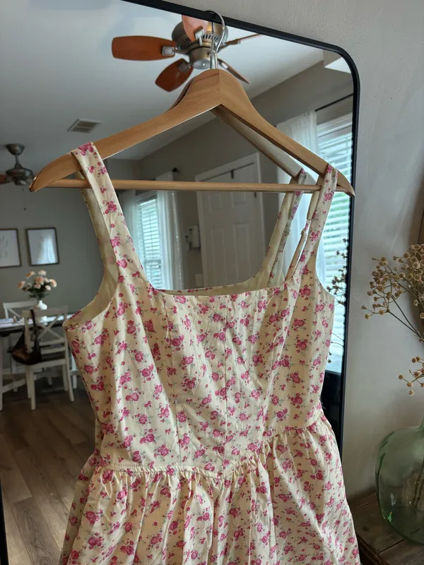 Floral mini dress Pink Size M - Image 2
