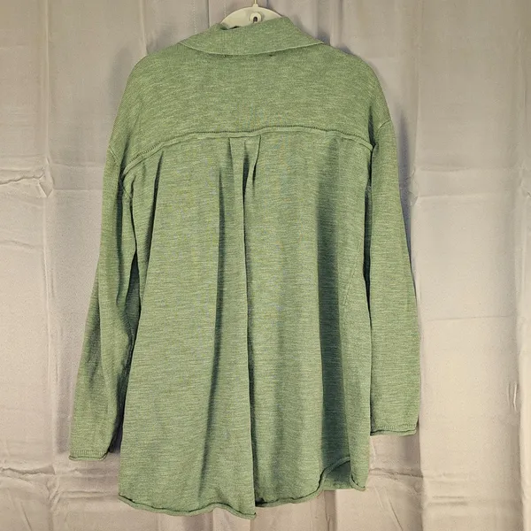 Free People Beach Womens Green Zuma Cardigan Sweater‎ Small - Image 2