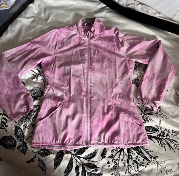 Pink Adidas Zip-Up Track Jacket - Image 5