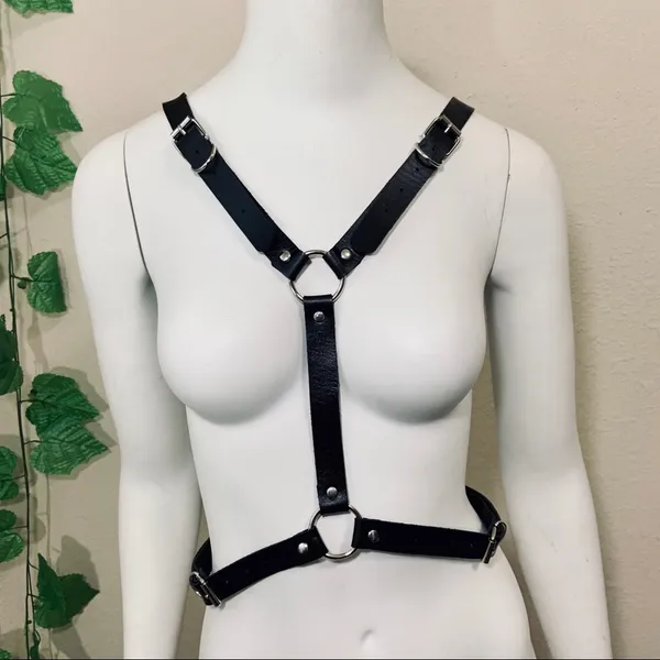 Black Harness O Ring Wings New - Image 7