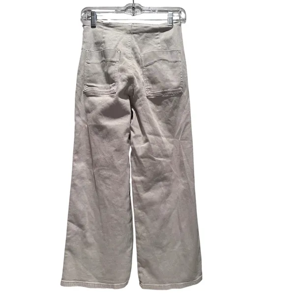 Miou Muse‎ Beige High Waisted Wide Leg Pants Size Small - Image 2