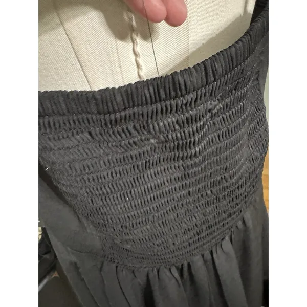 Express Black Ruffle Square Neck Wrap Mini Dress Womens Large NWT Tie Waist - Image 14