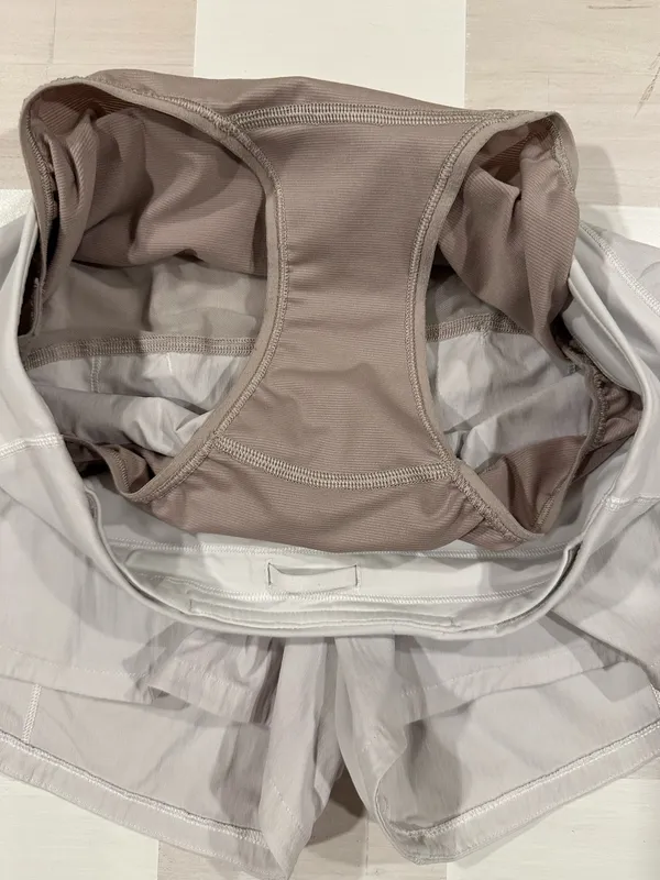 lululemon speed up short white 4” long updated fit 4 W7AVLT - Image 6