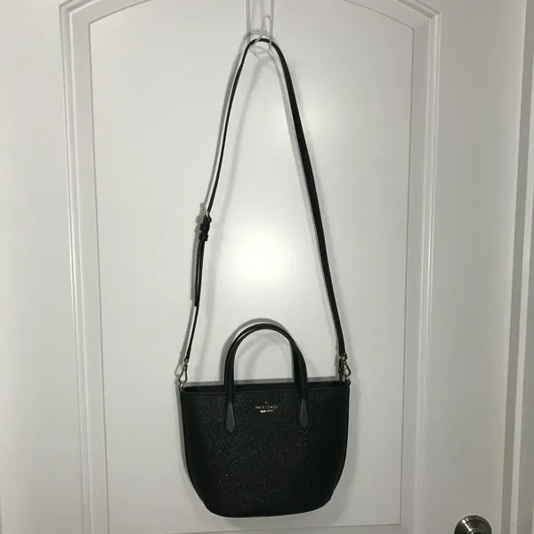 Kate Spade Glimmer Small Black Satchel Crossbody Purse Bag NWOT - Image 3