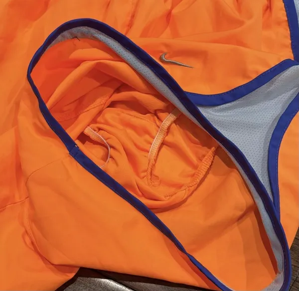 Nike DriFIT Athletic Orange Dash Running Shorts - Image 4