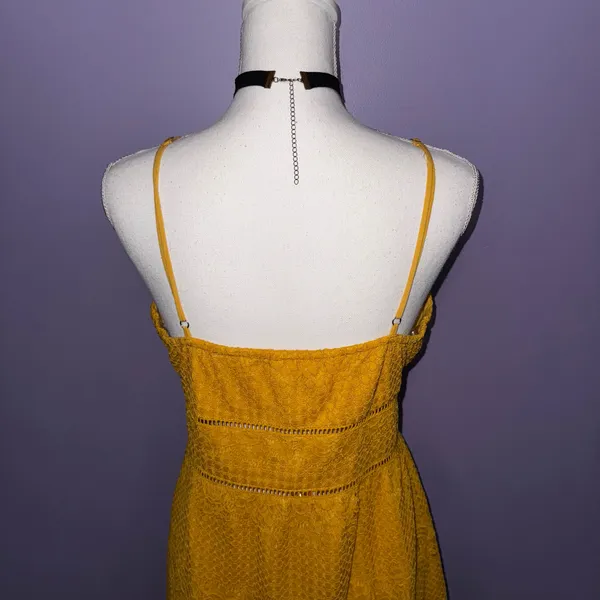 NWT Gianni Bini Mustard Lace Boho Dress - Image 9