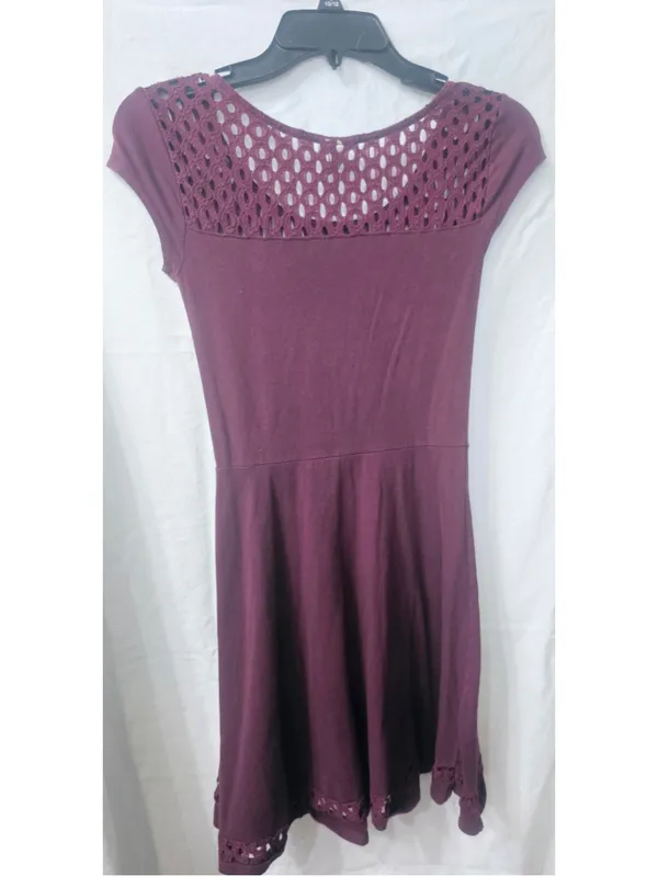 Women's Cape Juby Burgundy Midi Dress Size XS - Image 6