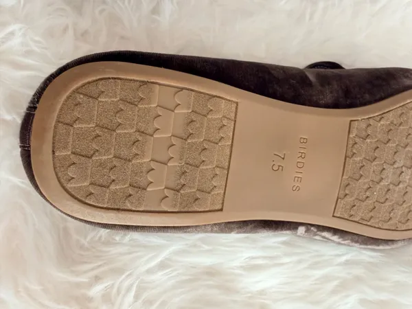Birdies The Starling Velvet Faux Fur Lined Loafers Size 7.5 - Image 4
