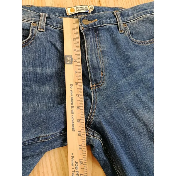 Carhartt Women's Blaine Jeans Size 16 Regular Original Fit Straight Leg Denim - Image 11