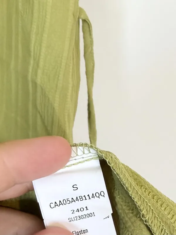 NWT Cupshe Green Flared Sleeve Mini Dress - Size: Small - Image 3